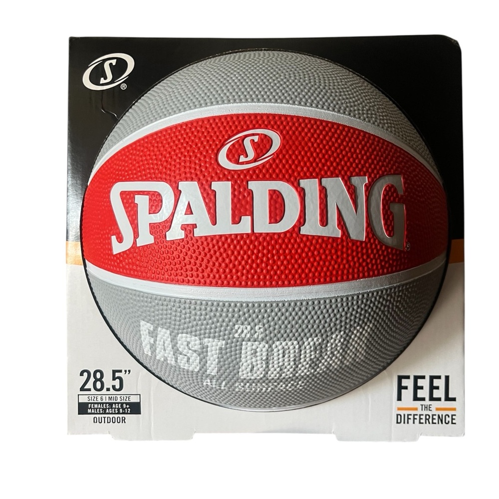 Spalding Red and Gray Basketball